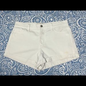 Hollister Short Shorts.   Size 9.  Color White